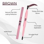 Buy b.o.b.i Brown Eyebrow Pencil Moisturiser Smudge Proof Wateproof Perfect Eyebrow Pencil Enhancer, 5 gm - Purplle