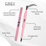 Buy b.o.b.i Grey Eyebrow Pencil Moisturiser Smudge Proof Wateproof Perfect Eyebrow Pencil Enhancer, 5 gm - Purplle