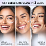 Buy FACES CANADA Face & Eyes Duo| Strobe Cream - Silver (30 gm) & Magneteyes Kajal - Black (0.35 gm) | Highlighter Glow | Waterproof & Smudgeproof - Purplle