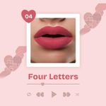 Buy MARS Love Track Velvet Lip Tint (2.8 ml) (FOUR LETTER) | Velvet Matte Finish | Non-Sticky & Lightweight | Highly Pigmented | Comfortable Wear | 6 Flattering Shades - Purplle