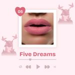 Buy MARS Love Track Velvet Lip Tint (2.8 ml) (FIVE DREAMS) | Velvet Matte Finish | Non-Sticky & Lightweight | Highly Pigmented | Comfortable Wear | 6 Flattering Shades - Purplle