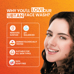 Buy Dabur Kesar Ubtan Face Wash-100 ml | Enriched with Natural Turmeric, Niacinamide & Saffron to Brighten, Tone and Gently Exfoliate Skin | For Removing Tan, Dark Spots, Dirt & Impurities - Purplle