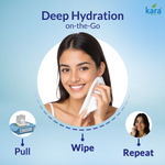 Buy Kara Refreshing Facial Wipes 25 Pulls - (Pack of 6) | Aloe Vera, Mint Oil & Vitamin E | Cleansing & Hydrating Face Wipes | Paraben-Free & Alcohol-Free - Purplle