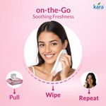 Buy Kara Refreshing Facial Wipes 25 Pulls - (Pack of 6) | Aloe Vera, Cucumber & Vitamin E | Hydrating & Gentle Cleansing | Paraben-Free & Alcohol-Free - Purplle