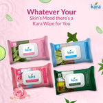 Buy Kara Refreshing Facial Wipes 25 Pulls - (Pack of 6) | Aloe Vera, Cucumber & Vitamin E | Hydrating & Gentle Cleansing | Paraben-Free & Alcohol-Free - Purplle