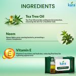 Buy Kara Refreshing Facial Wipes 25 Pulls - (Pack of 6) | Neem, Tea Tree Oil & Vitamin E | Purifying & Hydrating Wet Wipes | Paraben-Free & Alcohol-Free - Purplle