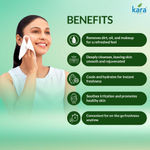 Buy Kara Refreshing Facial Wipes 25 Pulls - (Pack of 6) | Neem, Tea Tree Oil & Vitamin E | Purifying & Hydrating Wet Wipes | Paraben-Free & Alcohol-Free - Purplle