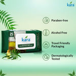 Buy Kara Refreshing Facial Wipes 25 Pulls - (Pack of 6) | Neem, Tea Tree Oil & Vitamin E | Purifying & Hydrating Wet Wipes | Paraben-Free & Alcohol-Free - Purplle