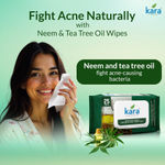 Buy Kara Refreshing Facial Wipes 25 Pulls - (Pack of 6) | Neem, Tea Tree Oil & Vitamin E | Purifying & Hydrating Wet Wipes | Paraben-Free & Alcohol-Free - Purplle