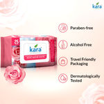 Buy Kara Refreshing Facial Wipes 25 Pulls - (Pack of 6) | Rose Water & Vitamin E | Soothing Cleansing & Hydration | Paraben-Free & Alcohol-Free - Purplle