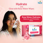 Buy Kara Refreshing Facial Wipes 25 Pulls - (Pack of 6) | Rose Water & Vitamin E | Soothing Cleansing & Hydration | Paraben-Free & Alcohol-Free - Purplle