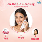Buy Kara Refreshing Facial Wipes 25 Pulls - (Pack of 6) | Rose Water & Vitamin E | Soothing Cleansing & Hydration | Paraben-Free & Alcohol-Free - Purplle