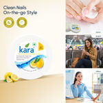 Buy Kara Nail Polish Remover Wipes Lemon - 30 Pulls (Pack of 6) | Gentle Care, Enriched with Vitamin E | Acetone-Free, Travel-Ready Care - Purplle