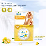 Buy Kara Nail Polish Remover Wipes Lemon - 30 Pulls (Pack of 6) | Gentle Care, Enriched with Vitamin E | Acetone-Free, Travel-Ready Care - Purplle
