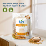 Buy Kara Beauty Rice Water Facial Sheet Mask (Pack of 6) | Firm & Tighten Your Skin in 20 Minutes - Purplle
