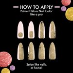 Buy Lakme Glitterati Collection Nail Paint Glam Grey 6 ml - Purplle
