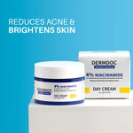 Buy DERMDOC by Purplle Niacinamide Glow Routine | 1% Niacinamide & 0.5% Vitamin C Gentle Foaming Face Wash (80 ml) | 10% Niacinamide Face Serum (15 ml) | 4 % Niacinamide Day Cream (50 gm) - Purplle
