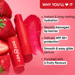 Buy Dot & Key Strawberry Dewy & Bright Strawberry Skincare Set - Sunscreen, Strobe Cream & Lip Balm - 84.5 gm - Purplle