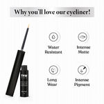 Buy TNW The Natural Wash Eyecatchy Longstay Matte Liquid Eyeliner with Hydrogenated Castor Oil | Smudgeproof | Pigmented | Long Lasting | Quick Dry 4 ml - Purplle