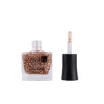 Buy Color Fx New York Hyper-Gloss Top Coat Nail Polish, Transparent Gel Like Finish, Rose Gold Glitter Finish, 21 Toxins Free, Long Lasting, Clear Nail Paint Women 9 ml - Purplle