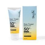 Buy Skin Fx Sun Tease Matte Sunscreen SPF 50 PA +++, Sunblock Sunscreen for Normal to Dry, Combination to Oily Skin, Sensitive Skin Sunscreen for Men & Women, 50 gm - Purplle