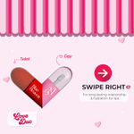 Buy Blue Heaven Love Duo 2-in-1 Clear & Tinted Lip Gloss | Infused with Vitamin E | Hydrating & Non-Sticky | Long-Lasting | Glossy Finish | Simp (Clear+ Mauve) | 1.7ml *2 - Purplle