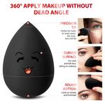 Buy Bronson Professional Black Tear Drop Beauty Blender Sponge 1 Pc - Purplle