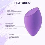 Buy Bronson Professional Beauty Blender Makeup Sponge- Purple,Shape may very 1 Pc - Purplle
