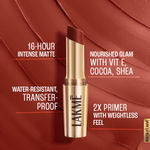 Buy Lakme 9to5 Powerplay Priming Matte Lipstick, Lasts 16hrs, Red Rust, 3.6 gm - Purplle