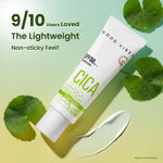 Buy Good Vibes CICA Brightening Glow Sunscreen SPF 50 PA++++|Cica Extract, 3% Niacinamide, & Hyaluronic Acid|Brightening Sunscreen|Lightweight Aqua Gel|Non-Greasy|No White Cast|Fragrance-Free|Suitable for All Skin Types|Suitable for Oily Skin - 50 gm - Purplle