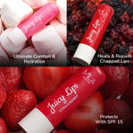 Buy Mila Beaute Tinted Juicy Lip Balms Pack of 3 with 12 Hrs Moisture Lock & SPF 15, 12 gm - Purplle