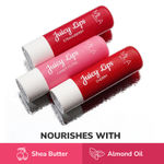 Buy Mila Beaute Tinted Juicy Lip Balms Pack of 3 with 12 Hrs Moisture Lock & SPF 15, 12 gm - Purplle