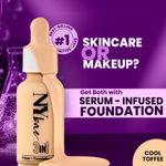 Buy NY Bae Dewy Base Glam Kit for Medium Skin (Spotless Concealer - Bisque (11gm) + 3 in 1 Serum Foundation - Cool Toffee (30 ml) + Dewy Setting Spray (60 ml) - Purplle