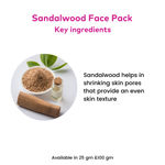 Buy ROSA Sandal Face pack for Glowing & Tones up Skin I Soothing and Calming,Skin Brightening,Acne Control I For soft and smooth skin I Unisex, Pack of 6-100 gm - Purplle