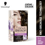Buy Schwarzkopf Colour Specialist At Home Permanent Hair Colour - 5.0 Light Natural Brown, 165 ml - Purplle
