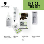 Buy Schwarzkopf Simply Colour Permanent Hair Colour For 100% Grey Coverage - 6.00 Light Brown, 142.5 ml - Purplle