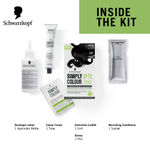Buy Schwarzkopf Simply Colour Permanent Hair Colour For 100% Grey Coverage - 1.00 Natural Black, 142.5 ml - Purplle