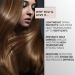 Buy Hair Pure Heat Protector Spray Heat Protection Up to 230oC, Controls Frizz 100 ml - Purplle