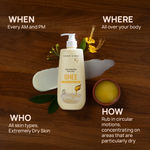 Buy Good Vibes Double the Goodness: Ghee Lip Balm & Body Lotion | For Soft, Nourished Skin (Combo of 2) - Purplle