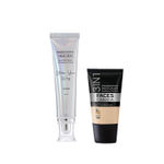 Buy FACES CANADA Celeb Glow Kit 1 | Silver Strobe Cream (30 ml) + Hydra Matte Foundation (Mini) - Absolute Ivory (18 ml) | Makeup Kit For Women (Combo Pack Of 2) - Purplle