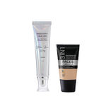 Buy FACES CANADA Celeb Glow Kit 4 | Silver Strobe Cream (30 ml) + Hydra Matte Foundation (Mini) - Medium Natural (18 ml) | Makeup Kit For Women (Combo Pack Of 2) - Purplle