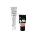 Buy FACES CANADA Celeb Glow Kit 5 | Silver Strobe Cream (30 ml) + Hydra Matte Foundation (Mini) - Caramel Natural (18 ml) | Makeup Kit For Women (Combo Pack Of 2) - Purplle