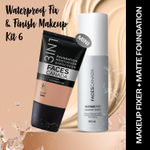 Buy FACES CANADA Waterproof Fix & Finish Makeup Kit 4 | Makeup Fixer (50 ml) + Hydra Matte Foundation (Mini) - Caramel Natural (18 ml) | Makeup Kit For Women (Combo Pack Of 2) - Purplle