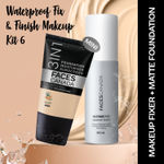 Buy FACES CANADA Waterproof Fix & Finish Makeup Kit 6 | Makeup Fixer (50 ml) + Hydra Matte Foundation (Mini) - Absolute Ivory (18 ml) | Makeup Kit For Women (Combo Pack Of 2) - Purplle
