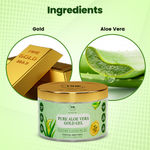 Buy TNW The Natural Wash Pure Aloe Vera Gold Gel for Soothing & Hydrating with 24 Carat Gold 100 gm - Purplle