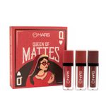 Buy MARS Queen of Mattes Liquid Lipsticks Box Set of 3 (13.5 ml) (REDS & MAROONS) | Smudgeproof & Transferproof | Intense Pigmentation Long-Lasting Wear | Customizable Colors | Matte Finish - Purplle
