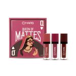 Buy MARS Queen of Mattes Liquid Lipsticks Box Set of 3 (13.5 ml) (ALL ROUNDER) | Smudgeproof & Transferproof | Intense Pigmentation Long-Lasting Wear | Customizable Colors | Matte Finish - Purplle