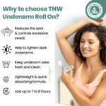Buy TNW The Natural Wash Underarm Roll-On Deodorant For Women| With Cucumber & Aloe Vera Extract and Hyaluronic Acid | For Long-Lasting Freshness 50 ml - Purplle