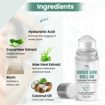 Buy TNW The Natural Wash Underarm Roll-On Deodorant For Women| With Cucumber & Aloe Vera Extract and Hyaluronic Acid | For Long-Lasting Freshness 50 ml - Purplle