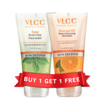 Buy VLCC Tulsi Face Wash (150 ml) + Orange Oil Face Wash Free (150 ml) - Purplle